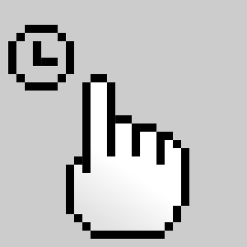 Un icono del cursor de pixels