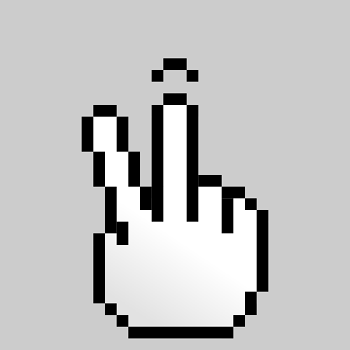 Pixel-Cursor für drücken und tippen