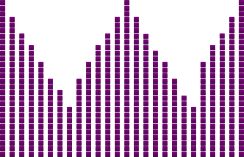 Immagine vettoriale effetto visivo di musica