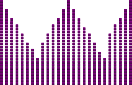 Musik Sichteffekt Vektor-Bild