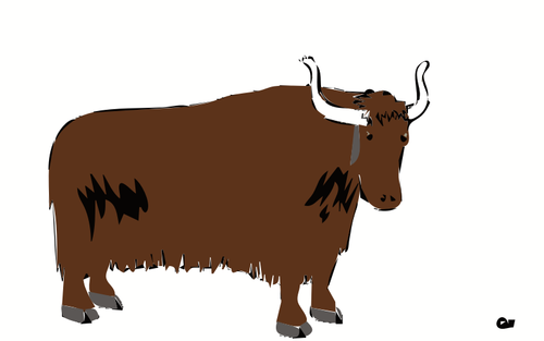 Gambar vektor Bison