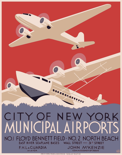 Gemeentelijke luchthavens poster