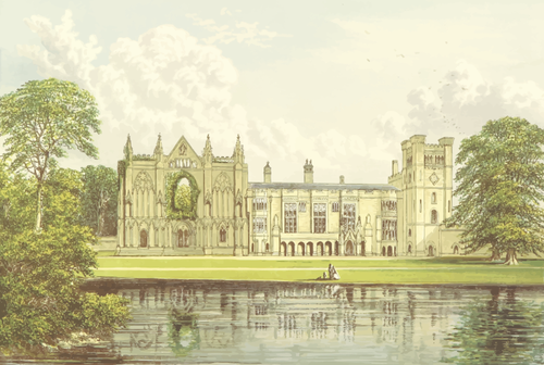 Gambar vektor Newstead Abbey