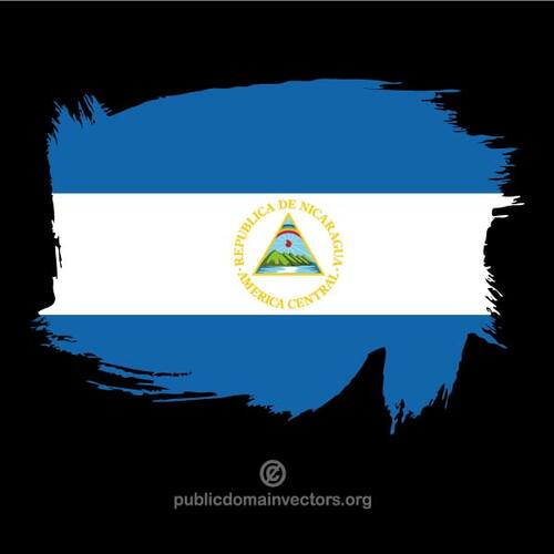 Gemalte Flagge Nicaragua