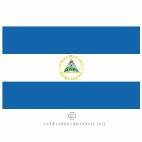 Nicaragua vektor flagg