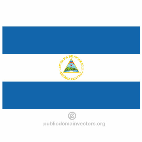 Nicaragua vektor flagga