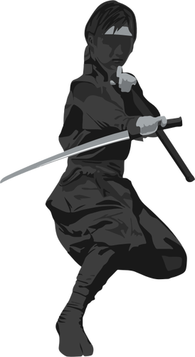 Kvinnlig ninja agent