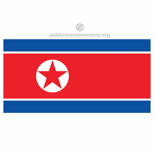 Nordkorea-Vektor-flag