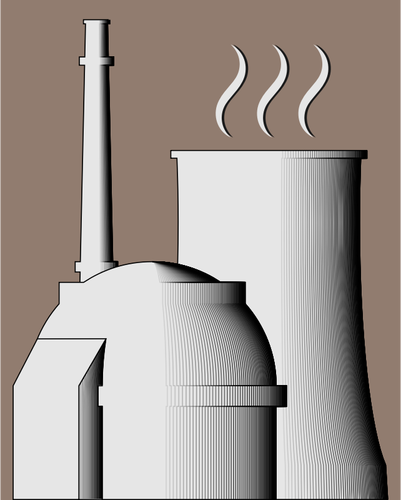 単純な原子力発電所の図