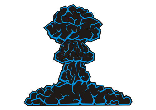 Immagine vettoriale fungo atomico