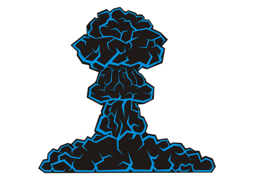 Paddenstoelwolk vector afbeelding