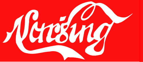 Vektorgrafikk av Coca Cola sykepleie logo