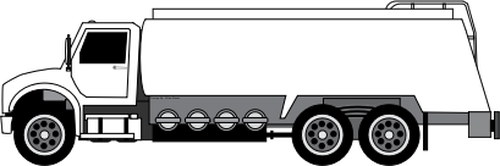 Ropný tanker truck vektorové kreslení