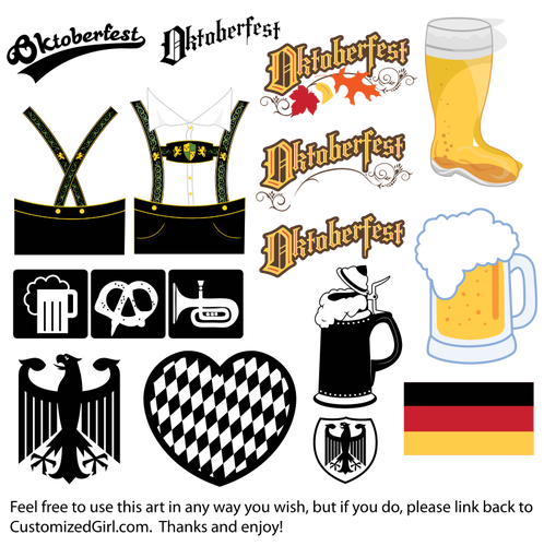 Ilustraciones, logotipos e iconos Oktoberfest clip arte vectorial