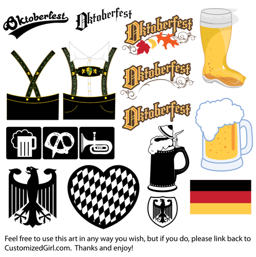 Oktoberfest icoane, logo-urile şi ilustraţiile vectoriale miniaturi