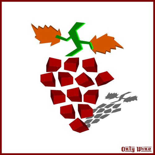 Символ абстрактный винограда