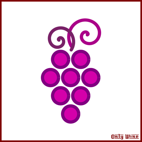 Ikona różowy winogron