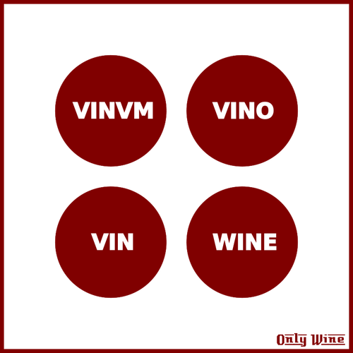 Logos de vino tinto.