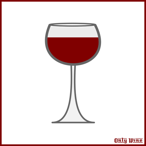Grå och röd glas vin