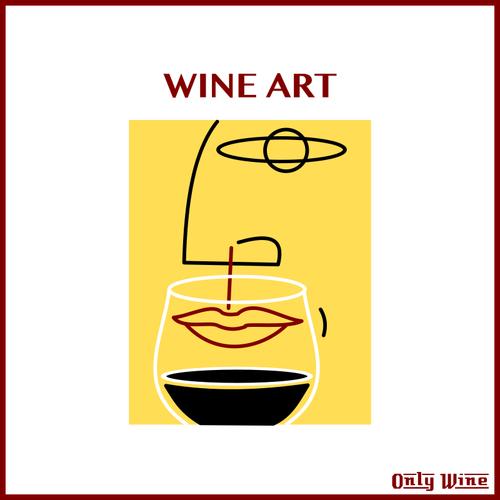 Abstract wine drinking