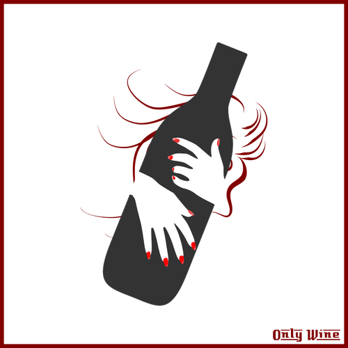 Imagen del logotipo de la botella de vino