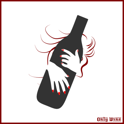 Imagem do logotipo de garrafa de vinho