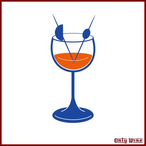 Wijn cocktail pictogram