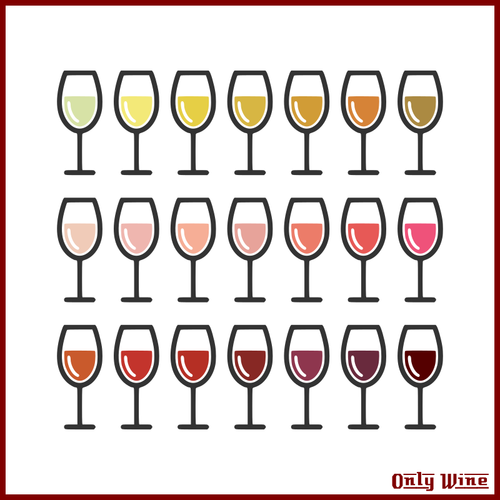 Ilustración de copas de vino