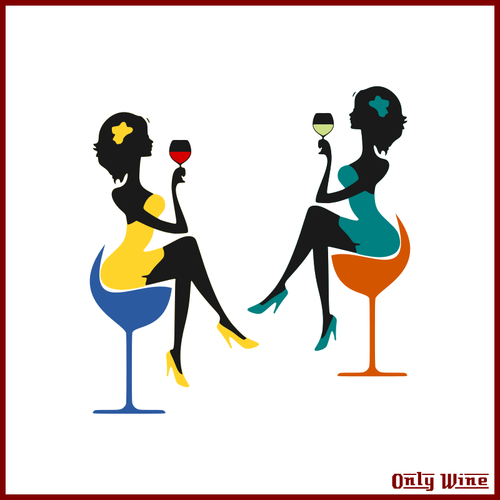 Girls drinking icon