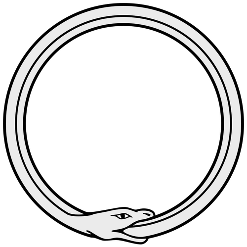 Ouroboros vector drawing