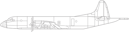 洛克希德公司的 P-3 猎户座飞机图