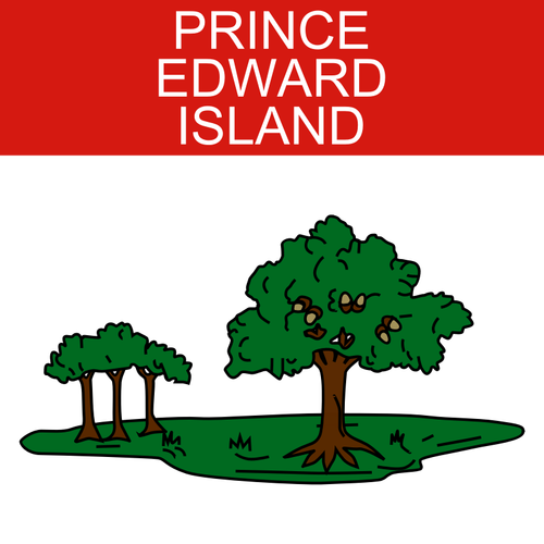 Imagem de vetor do símbolo de Prince Edward Island