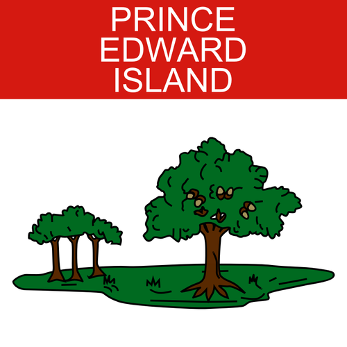 Prince Edward Island Symbol Vektor-Bild