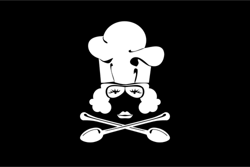 Bandera pirata cocina