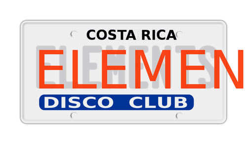 Disco club vector sign