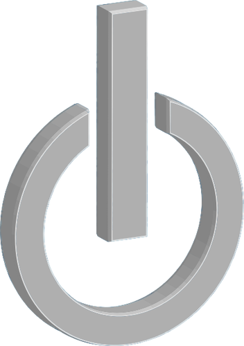 Power knappen symbol