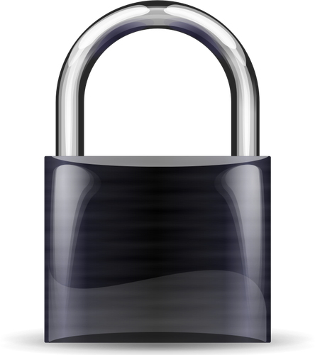 Vector image of locked padlock