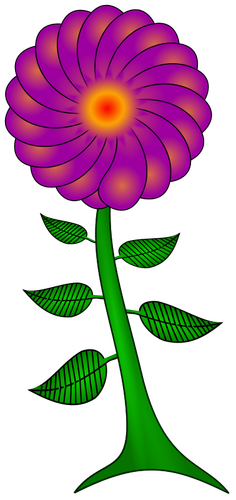 Purple paisley flower