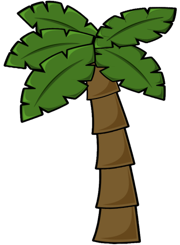 Üç noktalı kenarlıklı palmiye
