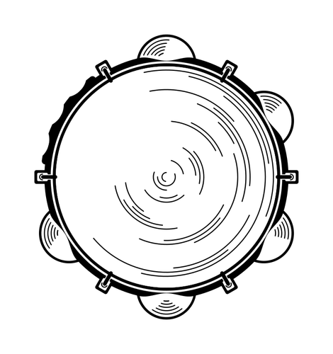 Małe instrumenty perkusyjne sylwetka