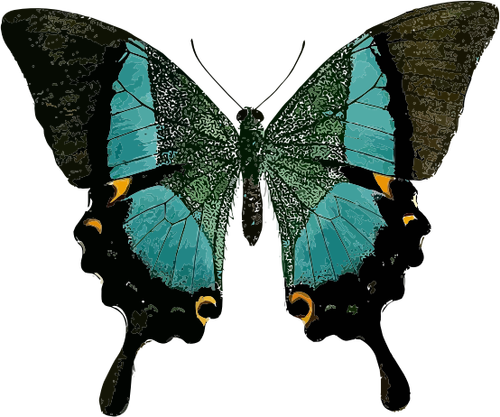 Blauwe vlinder symbool