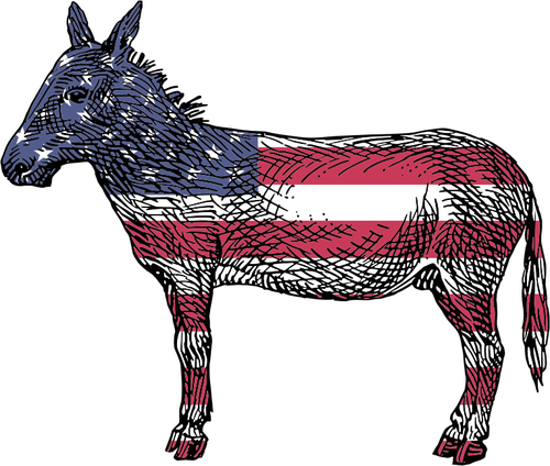 Patriottische Donkey
