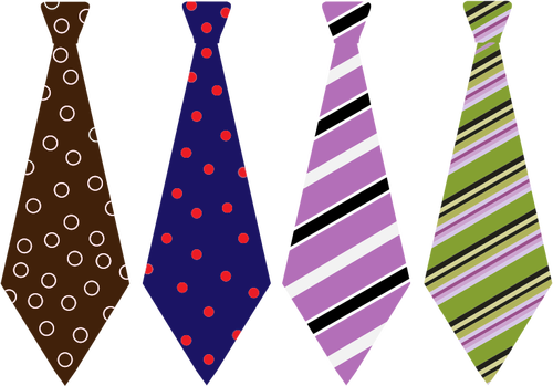 Ties with pattern