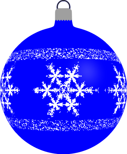 Blue Christmas tree bal