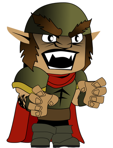 Orc chibi vector miniaturi