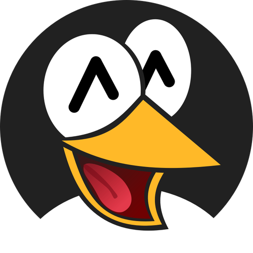 Cara sonriente de una ilustración de vector de pingüino