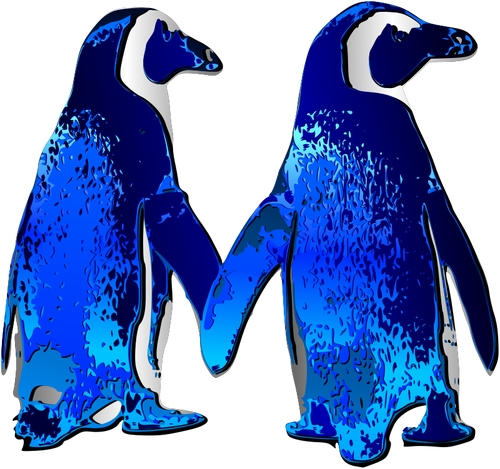 Seni klip vektor penguin