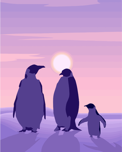 Penguin family