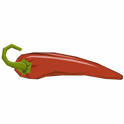 Röd paprika vektor ClipArt