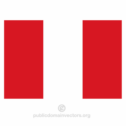 Vector bandeira do Peru